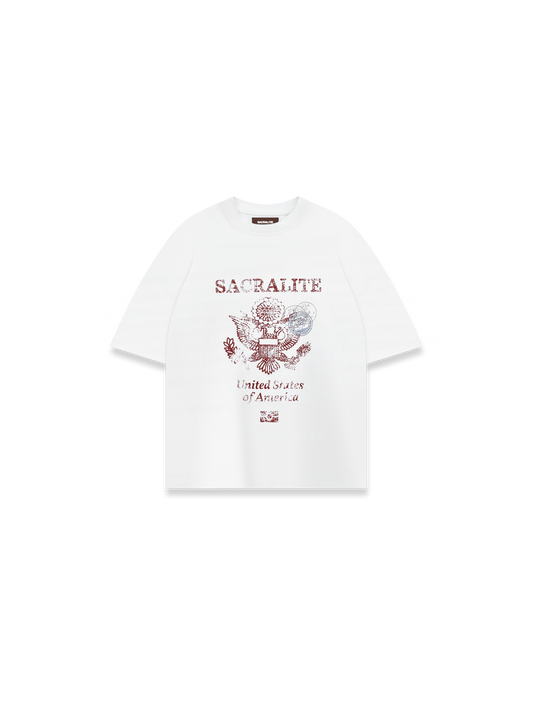 PASSPORT TSHIRT - OFF WHITE